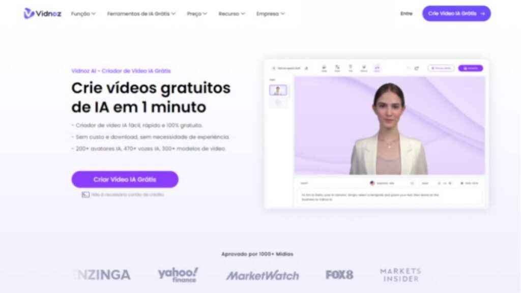 Revisão do Vidnoz: O Melhor Plataforma para Criar Vídeos com IA